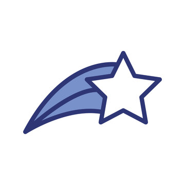 shooting star icon vector stock.