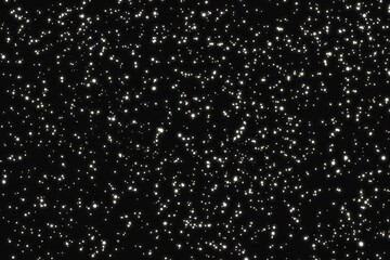 シンプルなキラキラ光る星空イメージのイラスト素材