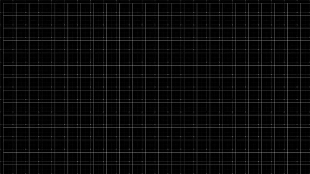 Animated background grids with twinkling dots at intersections.
