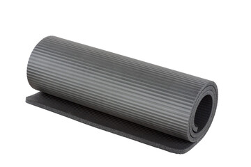 Yoga mat isolated on white background