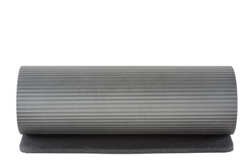 Yoga mat isolated on white background