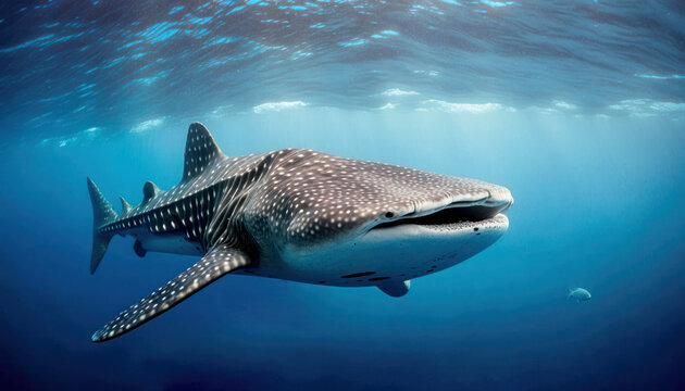 Requin-baleine, Vue sous-marine, poisson, oc&eacute;an