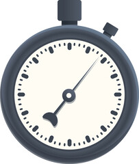 Stopwatch icon cartoon vector. Time clock. Stop time