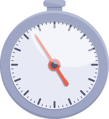 Stop watch icon cartoon vector. Timer clock. Sport time