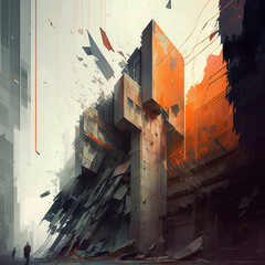 graffiti on the wall, Generative Ai