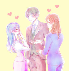 モテている男性　社内