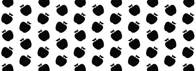 Fototapeta premium background pattern apple silhouette