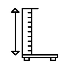 Height Check Icon Design