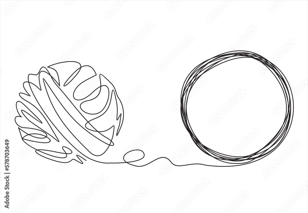 Poster chaos and order abstract minimalist concept vector illustration. metaphor of disorganized difficult 