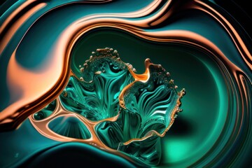  Abstract background with bubbles, generative ai