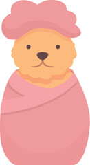 Pet shower icon cartoon vector. Spa dog. Puppy care