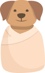 Wash dog icon cartoon vector. Spa animal. Care salon