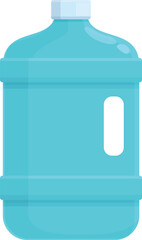 Plastic bottle icon cartoon vector. Drink blue. Mineral carry