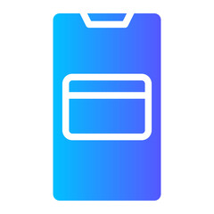 credit card gradient icon