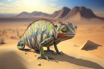 The Desert Chameleon. Generative AI