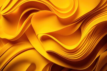 Abstract yellow background, generative ai