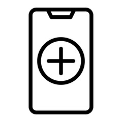 Obraz premium add line icon