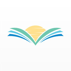 Fototapeta na wymiar Book logo design icon vector. Book icon clip art. Library logo concept