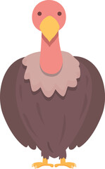 East vulture icon cartoon vector. Animal bird. Africa griffin