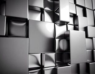 Silver blocks wall cover background design