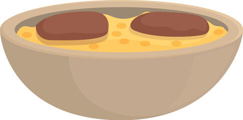 Arab food icon cartoon vector. Camp desert. Cute islamic