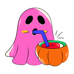 Ghost Drinking 