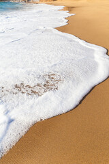 Fototapeta na wymiar Sand and waves of Ursa beach, Portugal