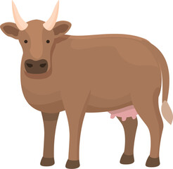 Dairy cow icon cartoon vector. Farm breed. Animal milk
