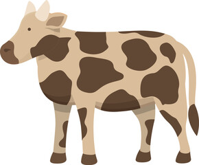Holstein cow icon cartoon vector. Farm animal. Milk dairy