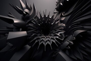 black background concept design, generative ai