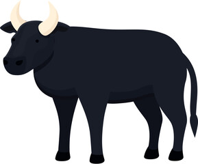 Livestock cow icon cartoon vector. Farm animal. Beef field
