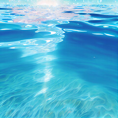 Skyblue fresh water splash ocean backdrop illustration
