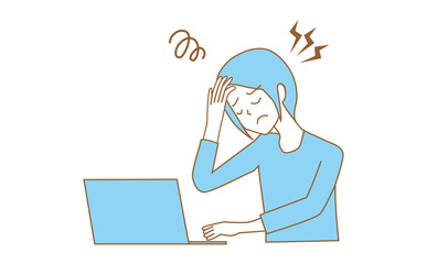 頭痛　女性　リモートワーク　社会人　不調