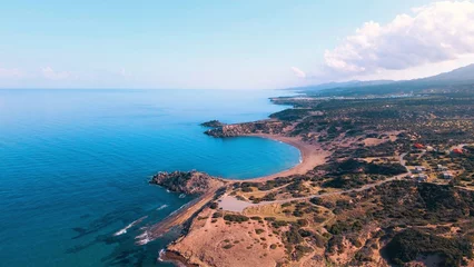 Foto op Canvas Aerial view of Alagadi Beach in Esentepe, Kyrenia, North Cyprus © Alp Galip