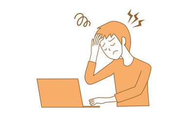 頭痛　男性　リモートワーク　社会人　不調