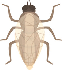 Tsetse fly wings icon cartoon vector. Africa insect. Ancient nature