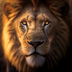 STRONG AND CONFIDENT LION