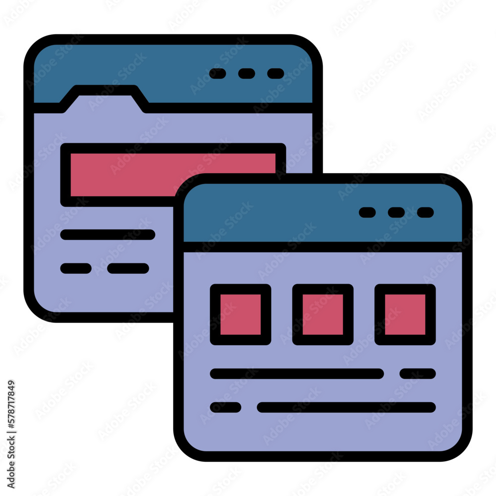 Poster url forwarding concept, website cloaking sign, 301 moved permanently or server redirect vector icon 