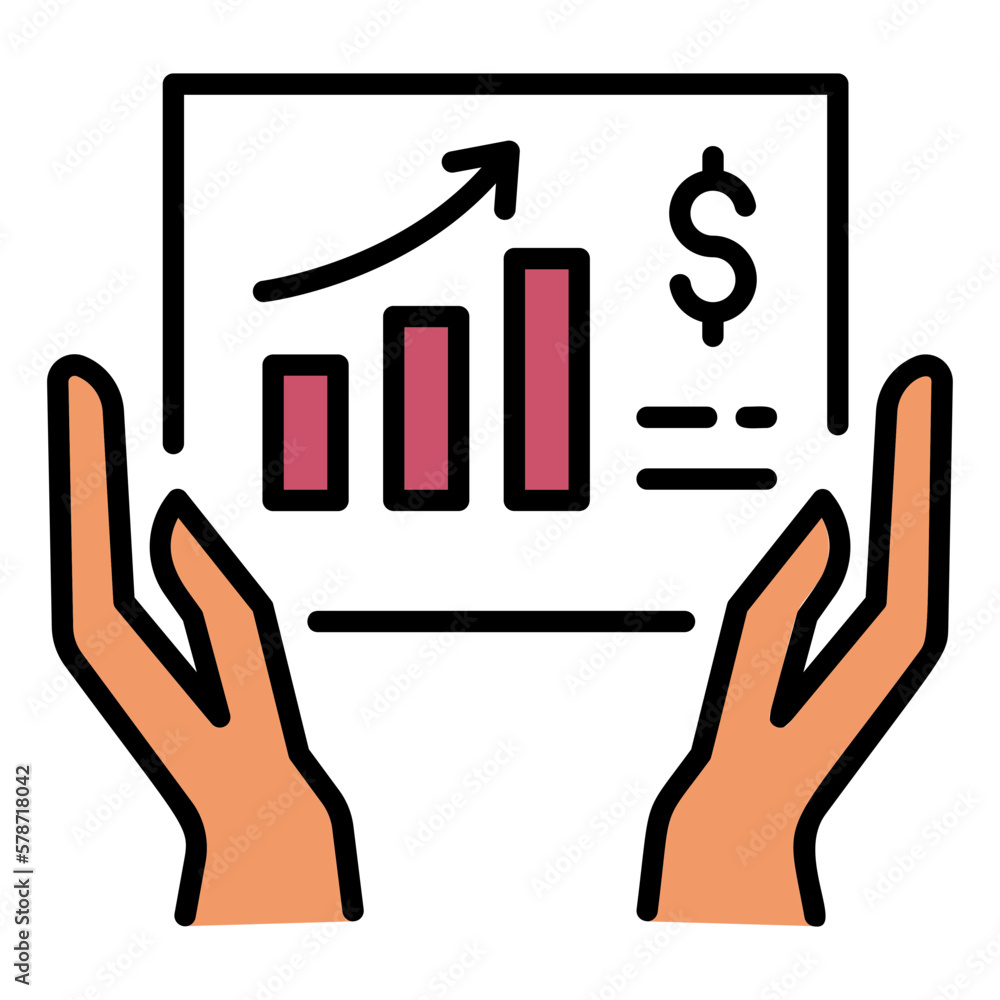 Poster website traffic stats vector icon design, cloud computing and internet hosting services symbol, huma