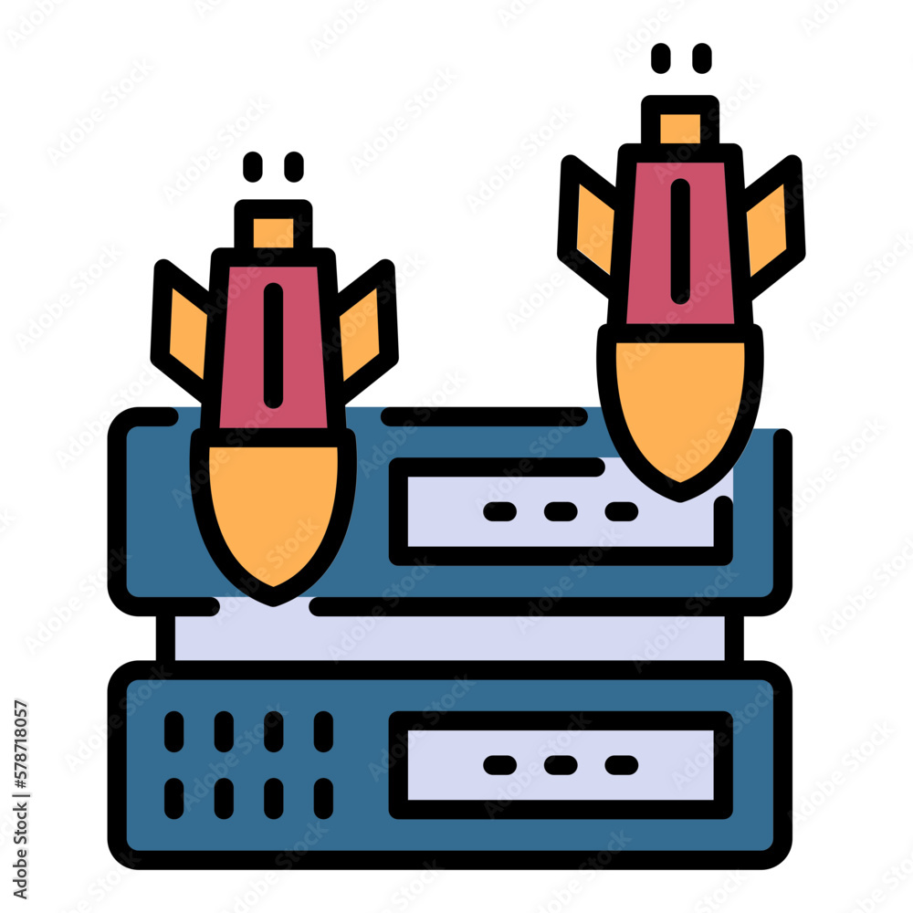 Poster security issues or eavesdropping attack stock illustration, denial of service attack vector icon des