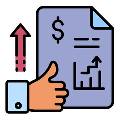 High conversion Sign, Increasing CTR Stock illustration, High Click through rate Concept, Financial Growth with Small Graph Vector Icon Design, SEO and Digital Marketing Symbol, 