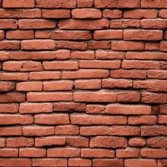 Obraz premium Misaligned and messy brick wall. Generating AI
