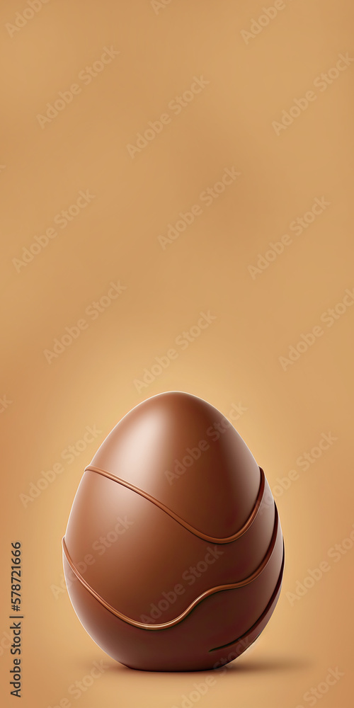 Sticker chocolate egg.