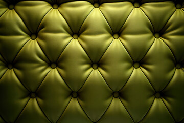 Fototapeta premium Tufted Upholstery, Luxury Leather Background, Generative AI