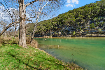 The Guadalupe river in texas