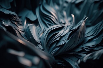 Abstract grey background with waves generative ai