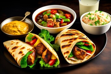 thai spicy curry with rice