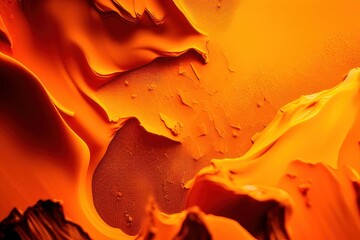 Fototapeta na wymiar Abstract grunge orange background, generative ai