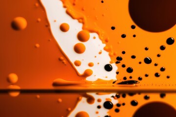 Abstract orange background, generative ai