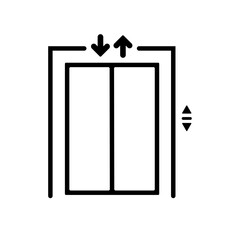 elevator vector icon illustration